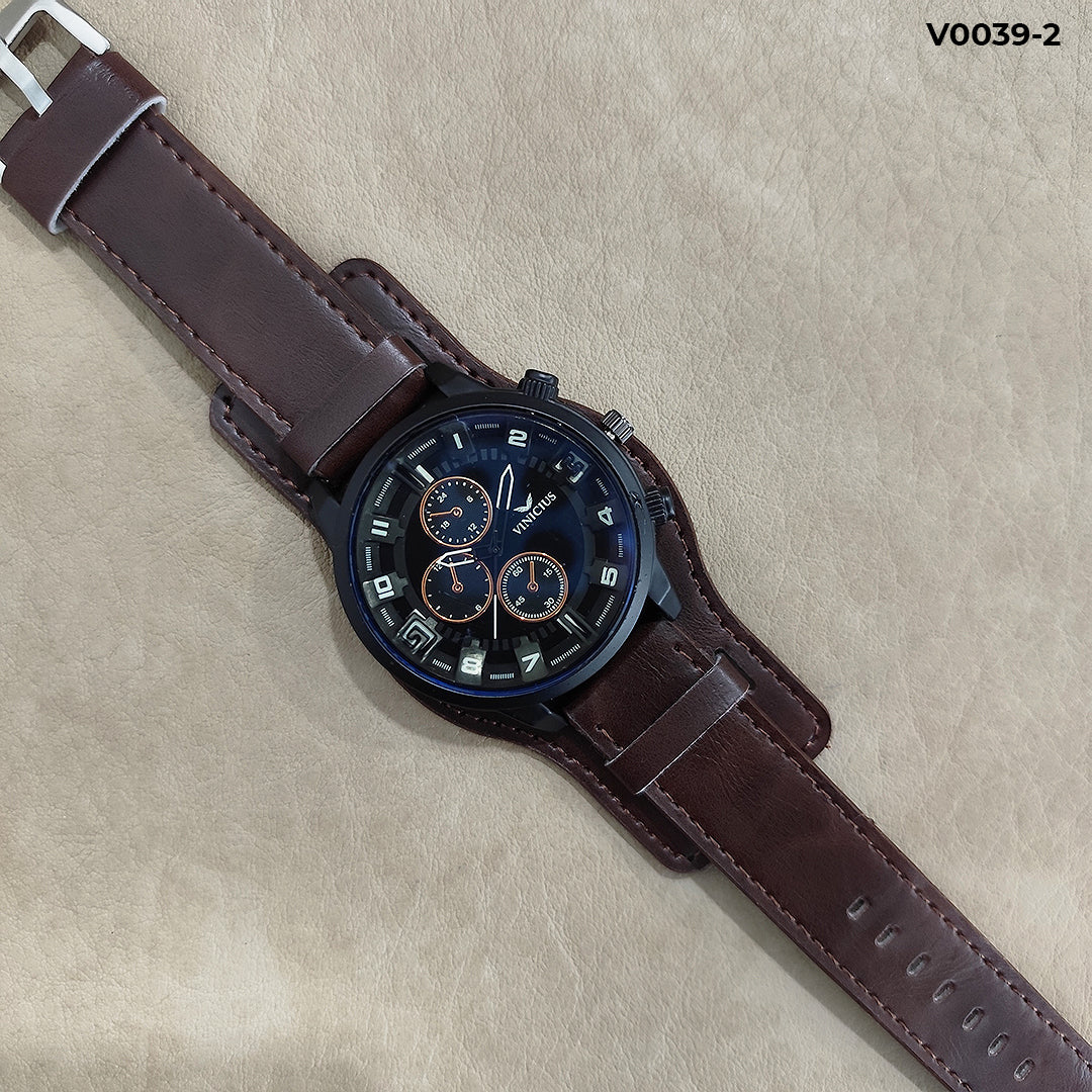 Reloj Vinicius Cuero Hombre