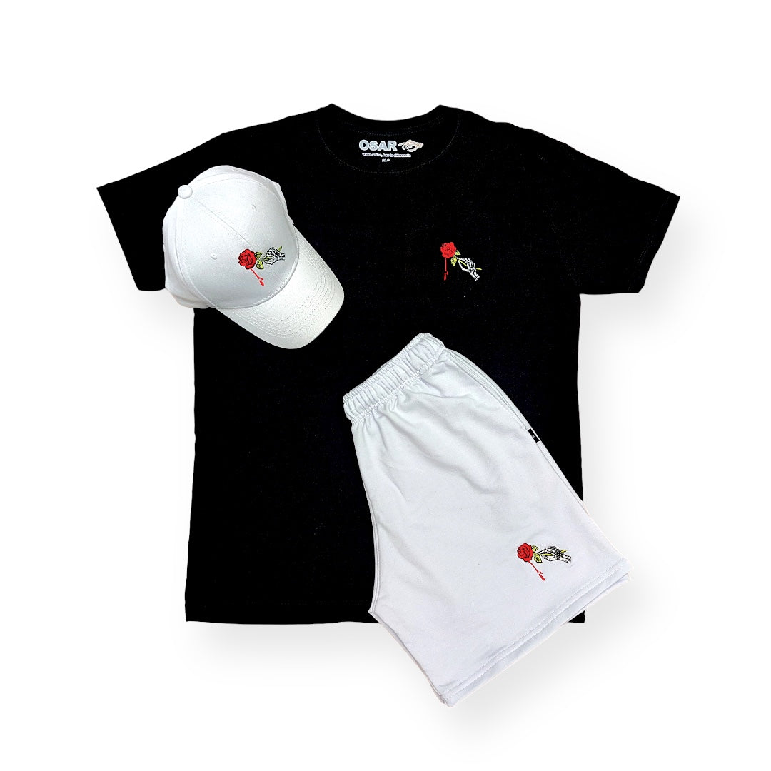 Camiseta Pantaloneta Gorra Diseño Rosa