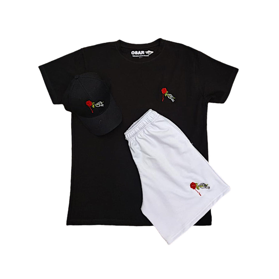 Camiseta Pantaloneta Gorra Diseño Rosa